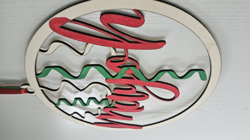 Personalisierbarer Karneval Türkranz zum Bemalen | DIY Holzkranz