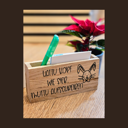 personalisierbare Zettelbox